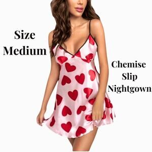 Lingerie Chemise Romatic Flirty Hearts Sz Medium wedding special occasion